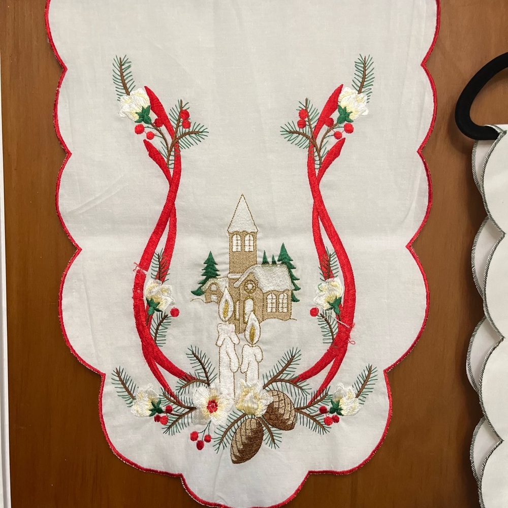 Holiday Embroidered Table Runners - Picture 6 of 6